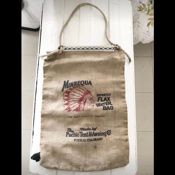 1940 Minnequa Flax water bag Pueblo Tent&Awning Co - Picture 1 of 5